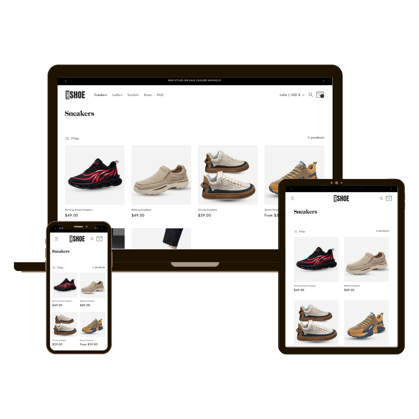 Street Shoe - Ready Made Sneaker Store based on Shopify