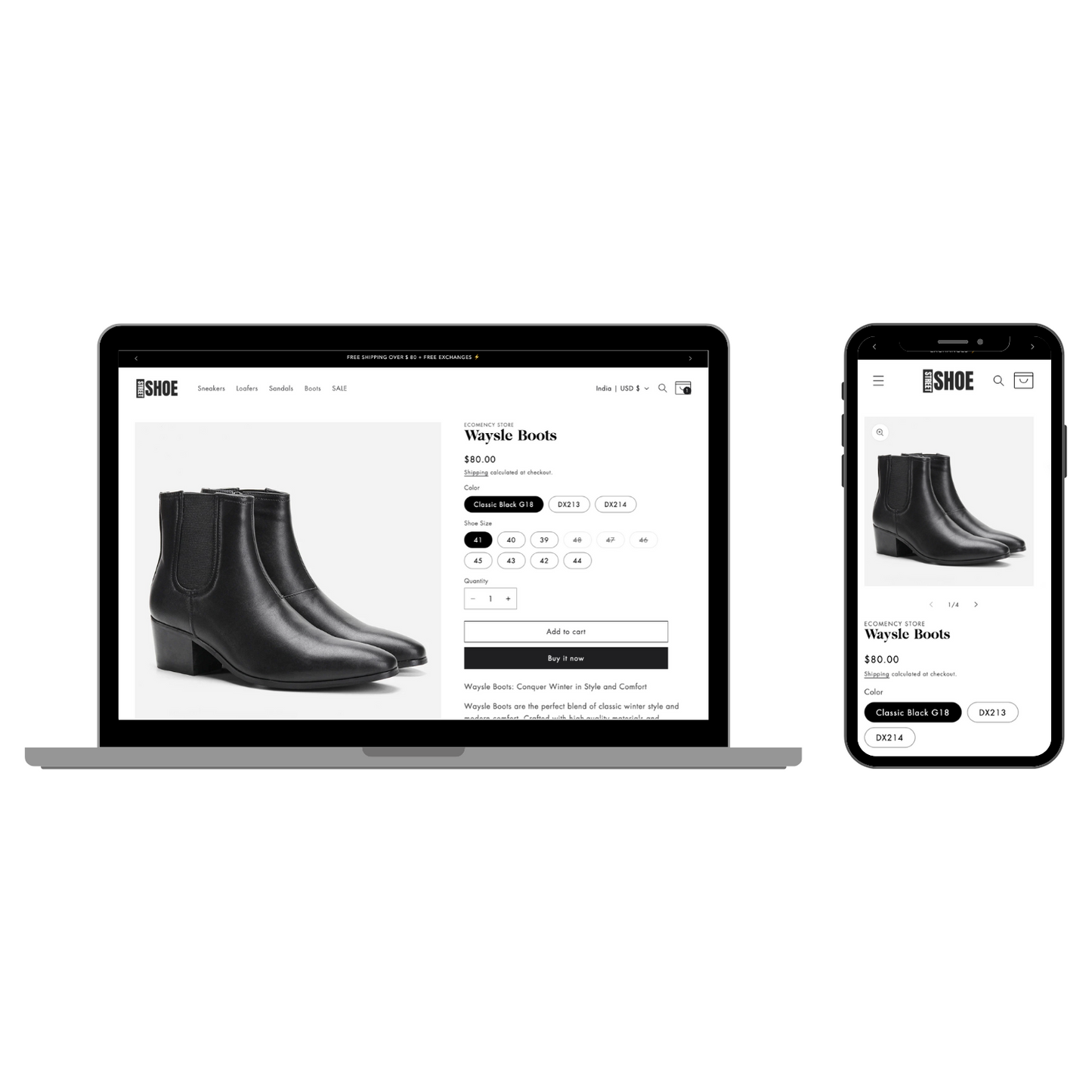 Street Shoe - Ready Made Sneaker Store based on Shopify