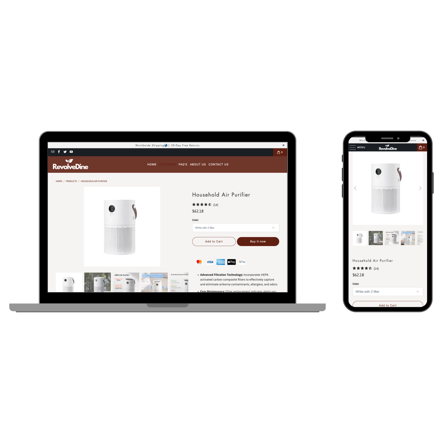 RevolveDine - One Product Shopify Store