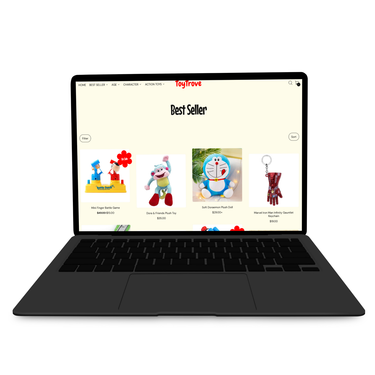 Premimum ToyTrove Kids store based on Shopify
