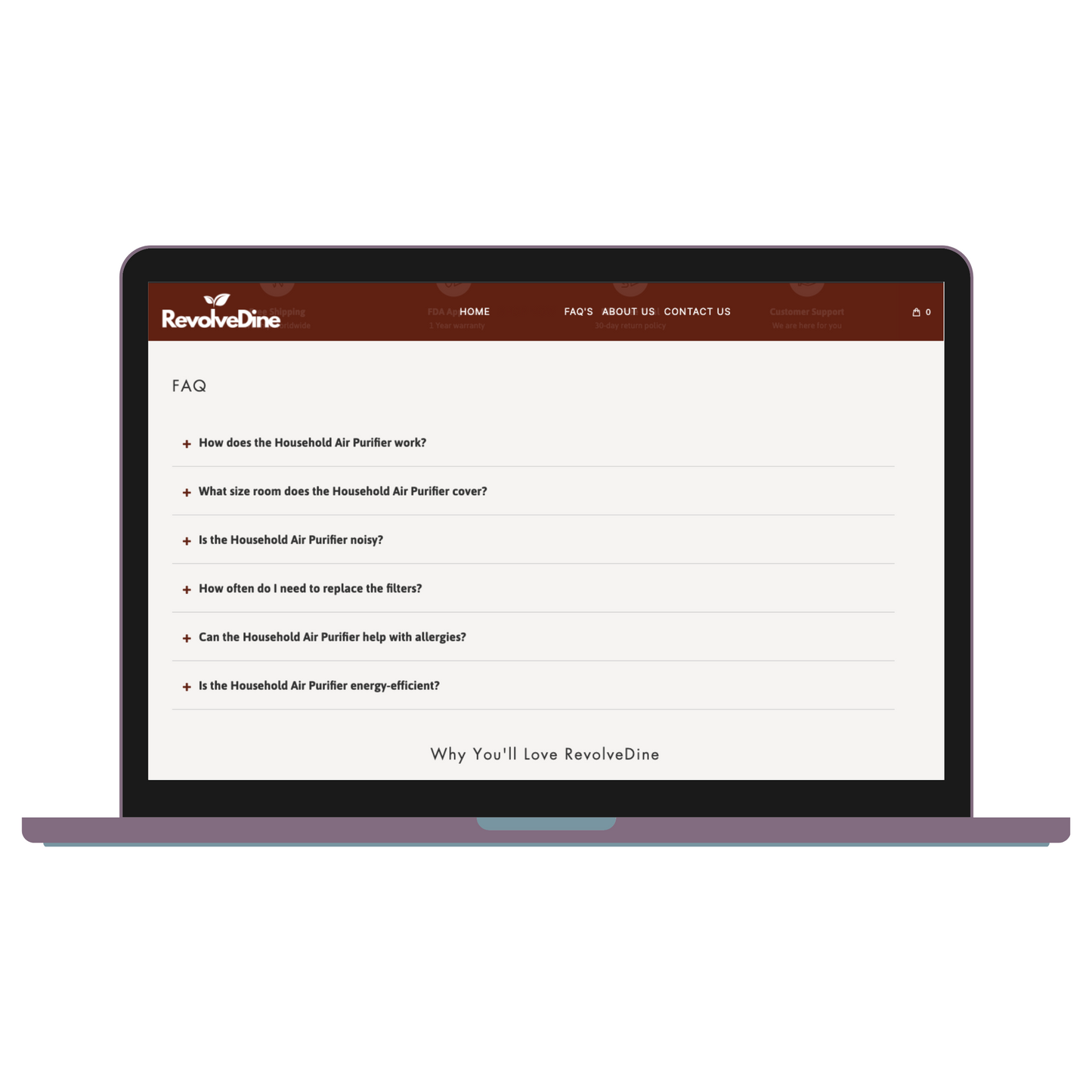 RevolveDine - One Product Shopify Store