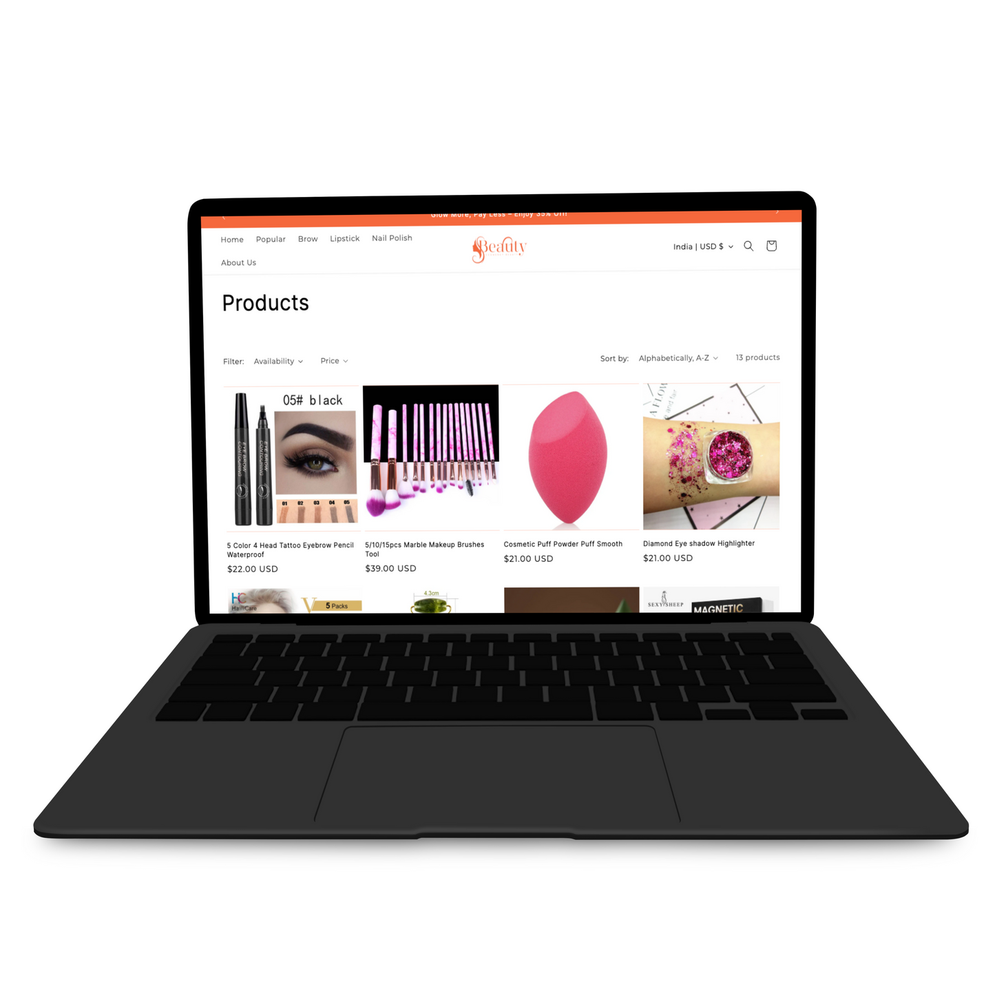 Premium Prebuilt beauty products Store-1