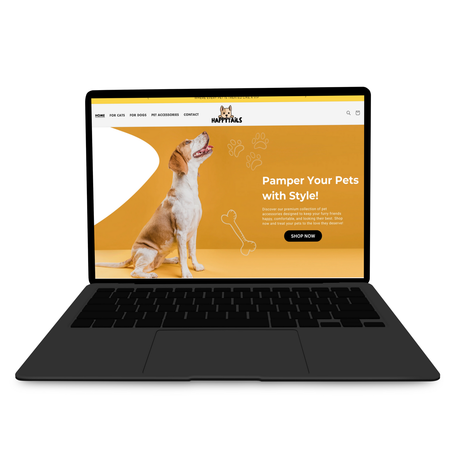 Happy Tails Ecommerce Stores for Sale-1