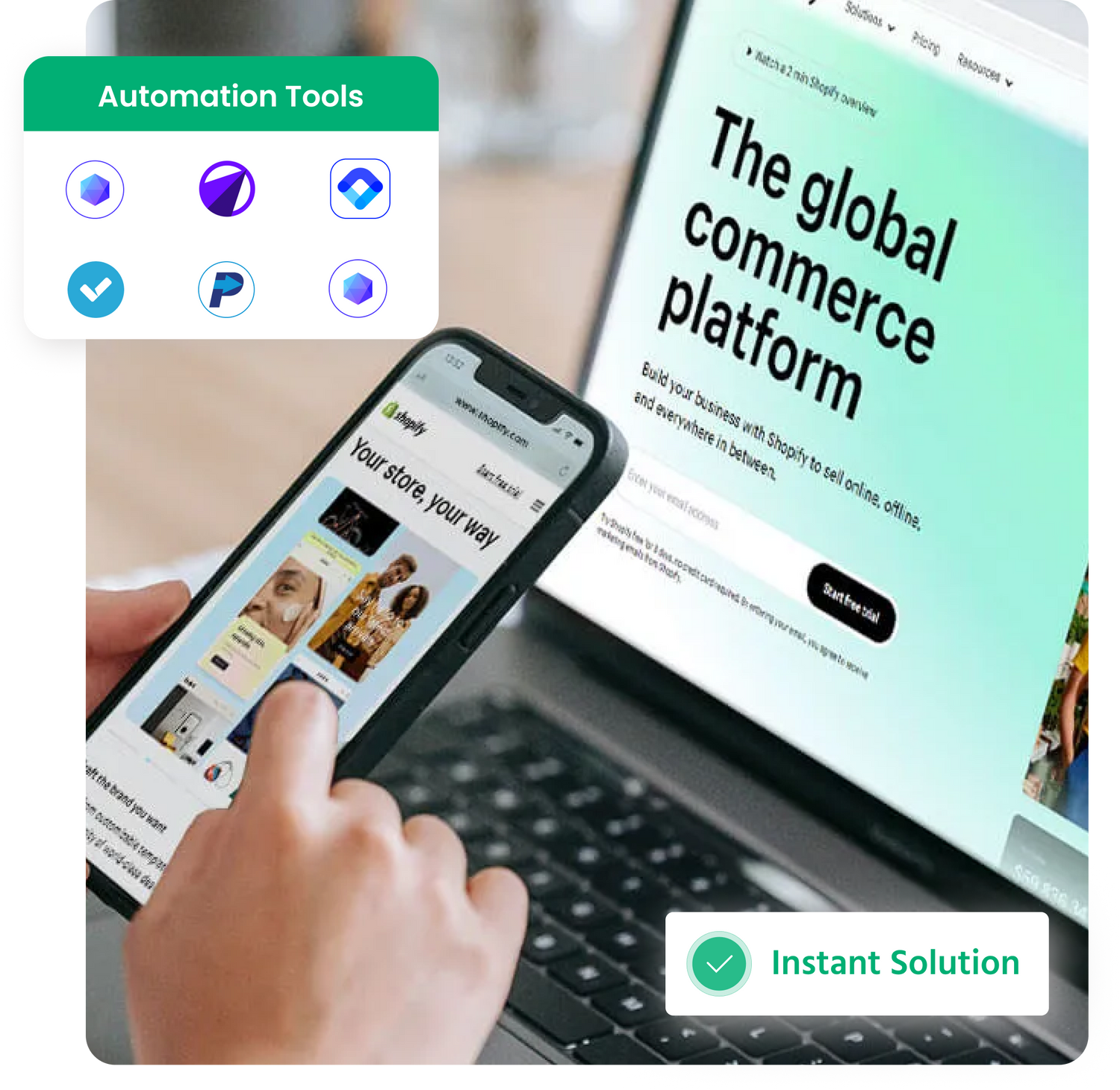 Ecomency stores provide automated soluations and premade shopify stores