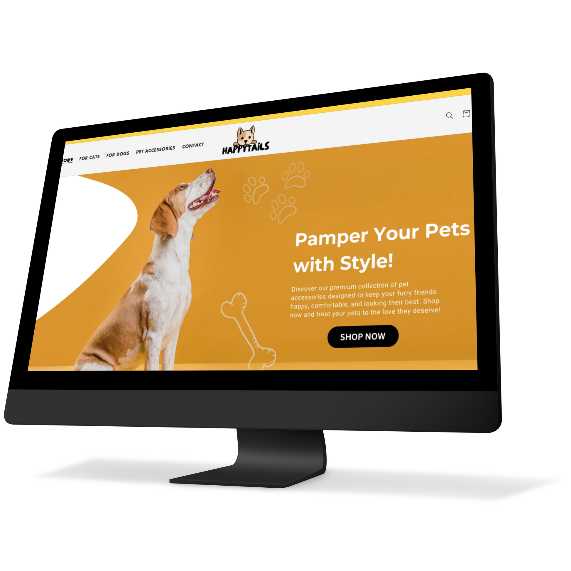 Responsive Shopify Best Pet Shopify Stores HappyTails: Your Tail
