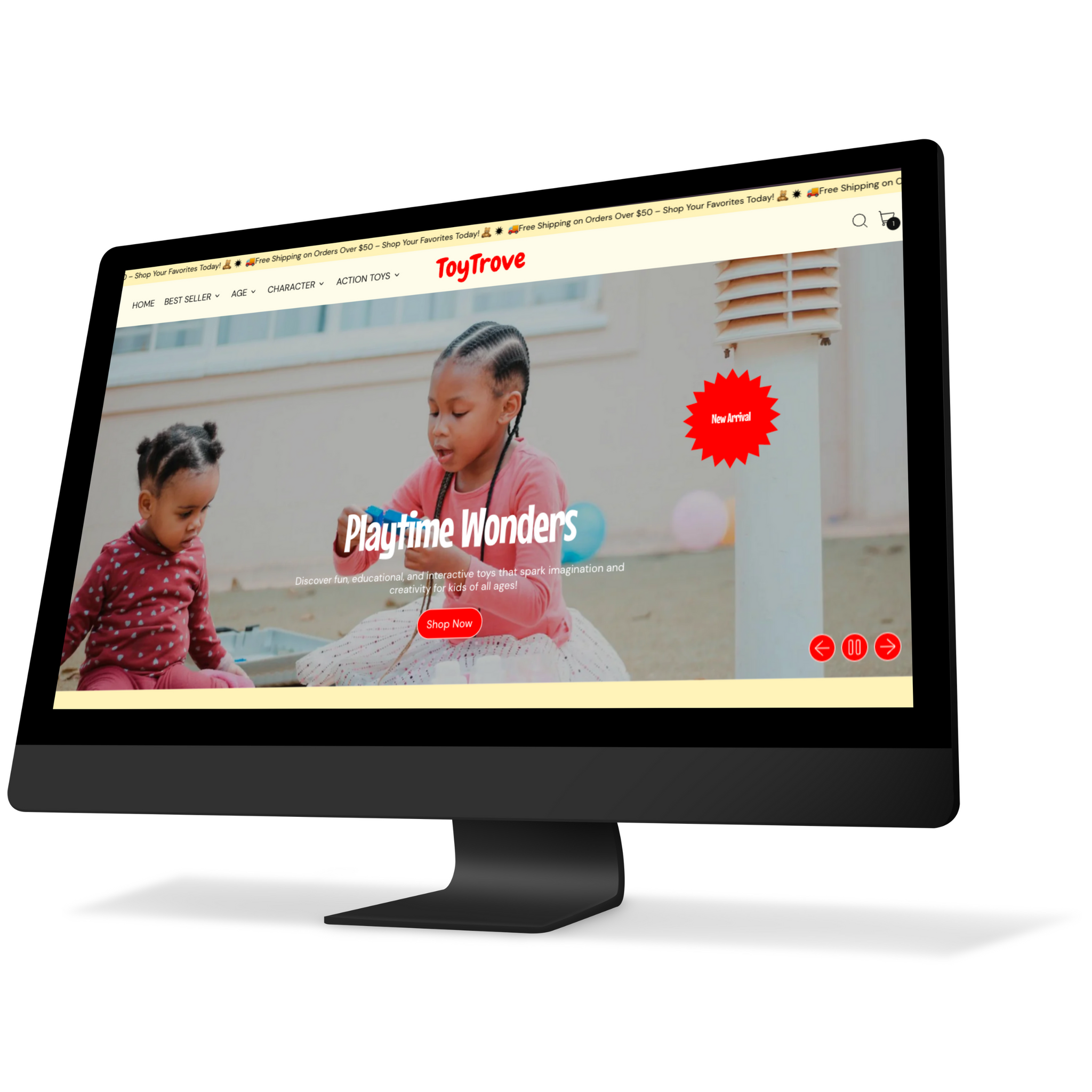 Shopify Prebuilt ToyTrove Kids storee-1