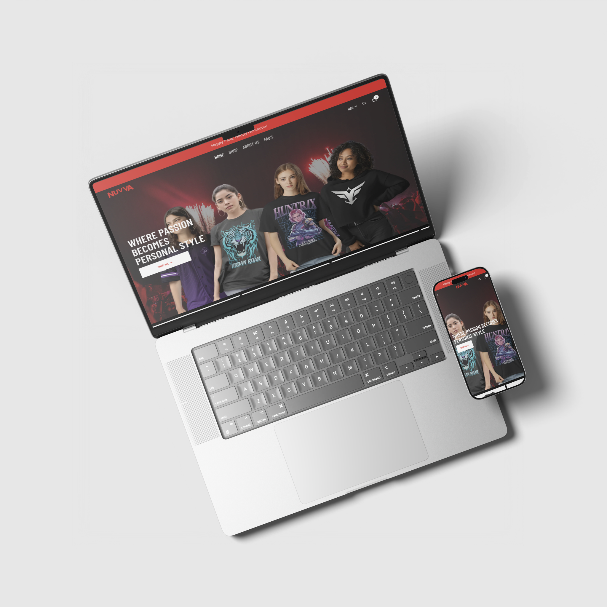 Nuvva – Personal Brand Print-on-Demand Store