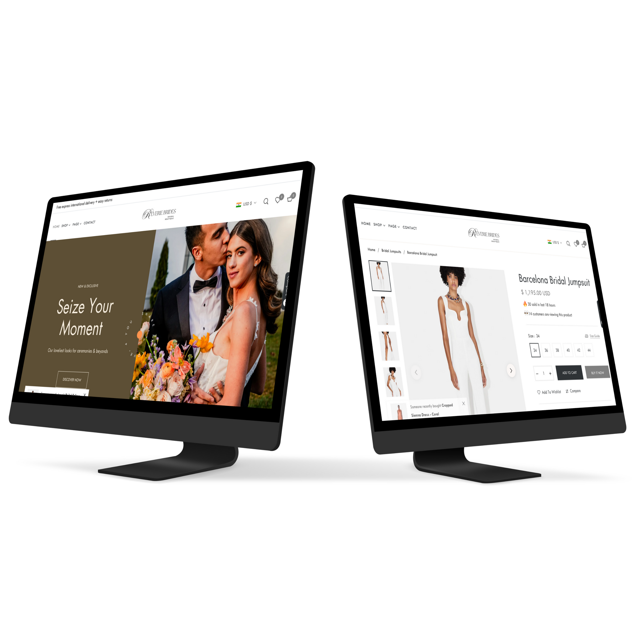 Premimum Wedding fashion Store based on Shopify