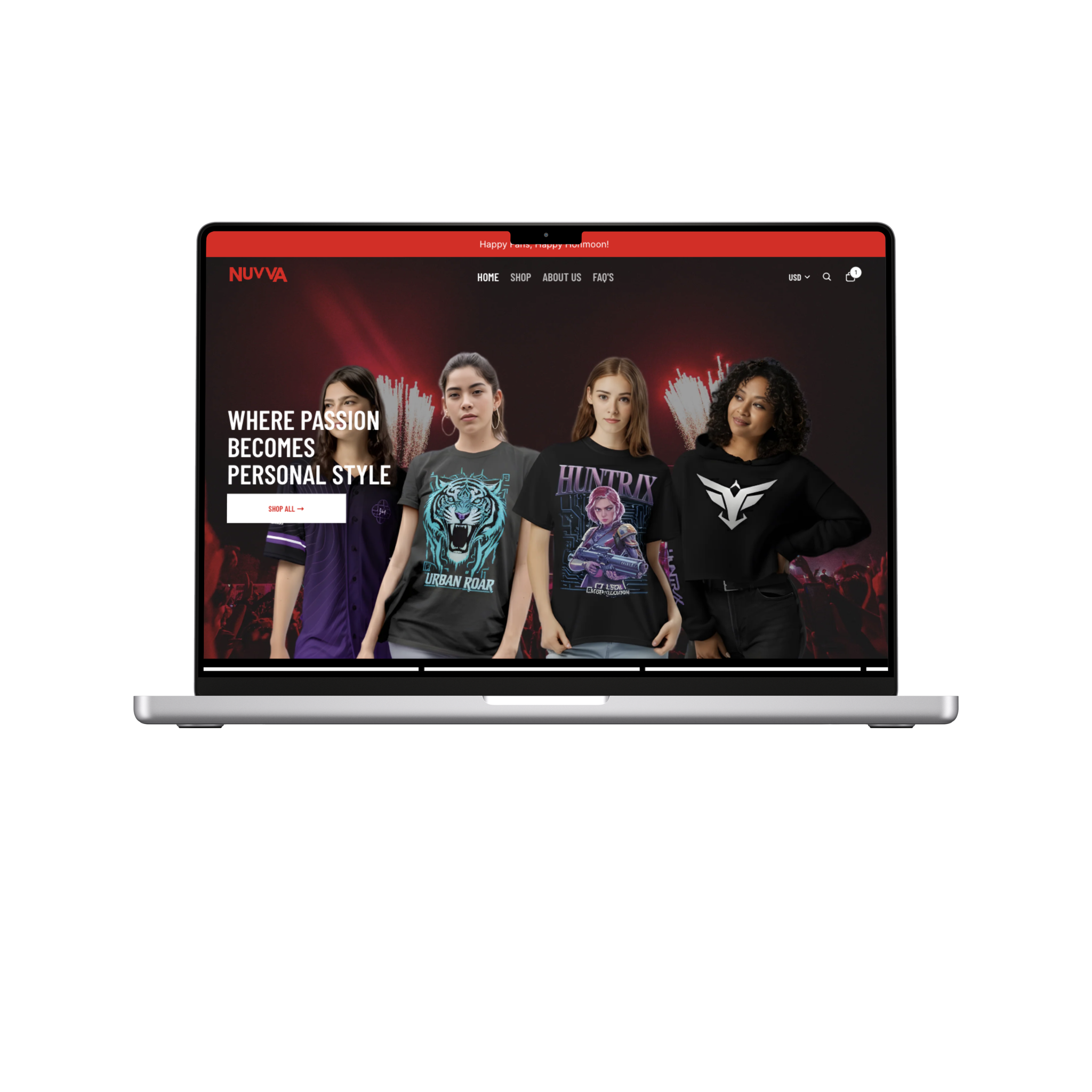Nuvva – Personal Brand Print-on-Demand Store