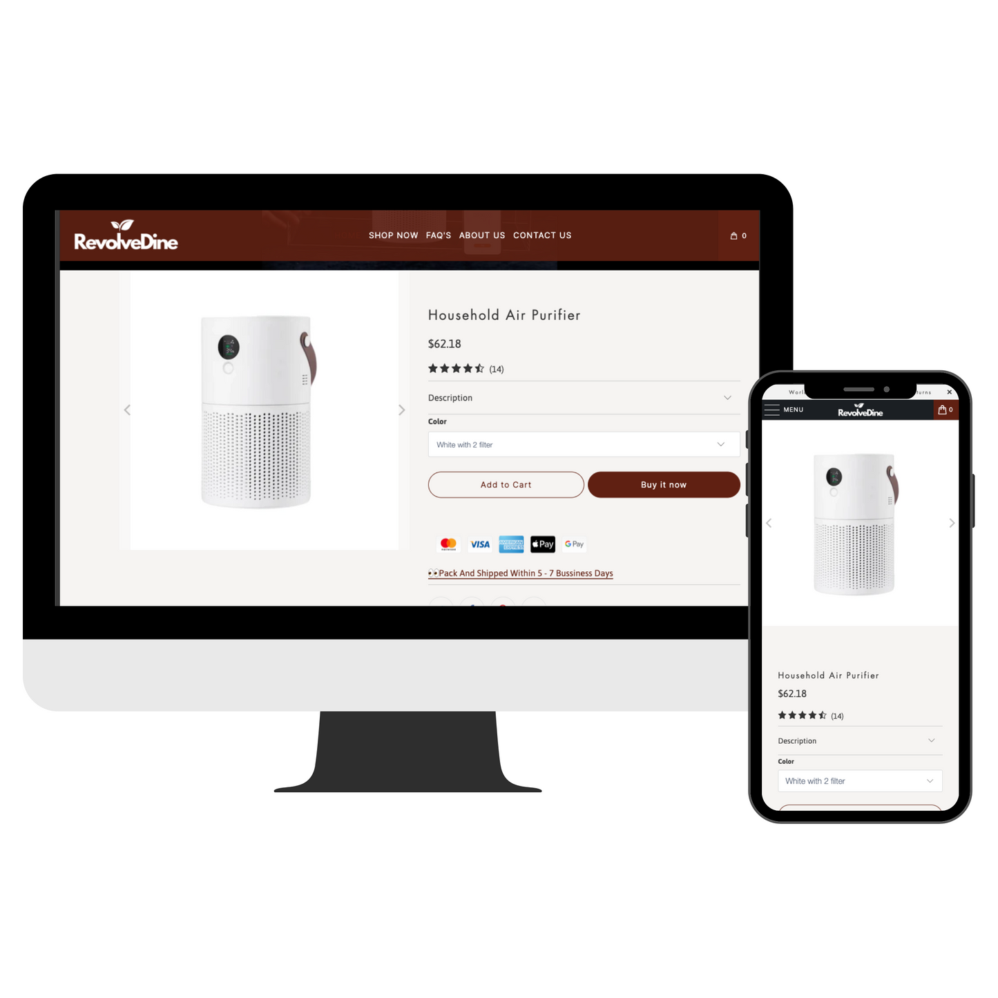 RevolveDine - One Product Shopify Store