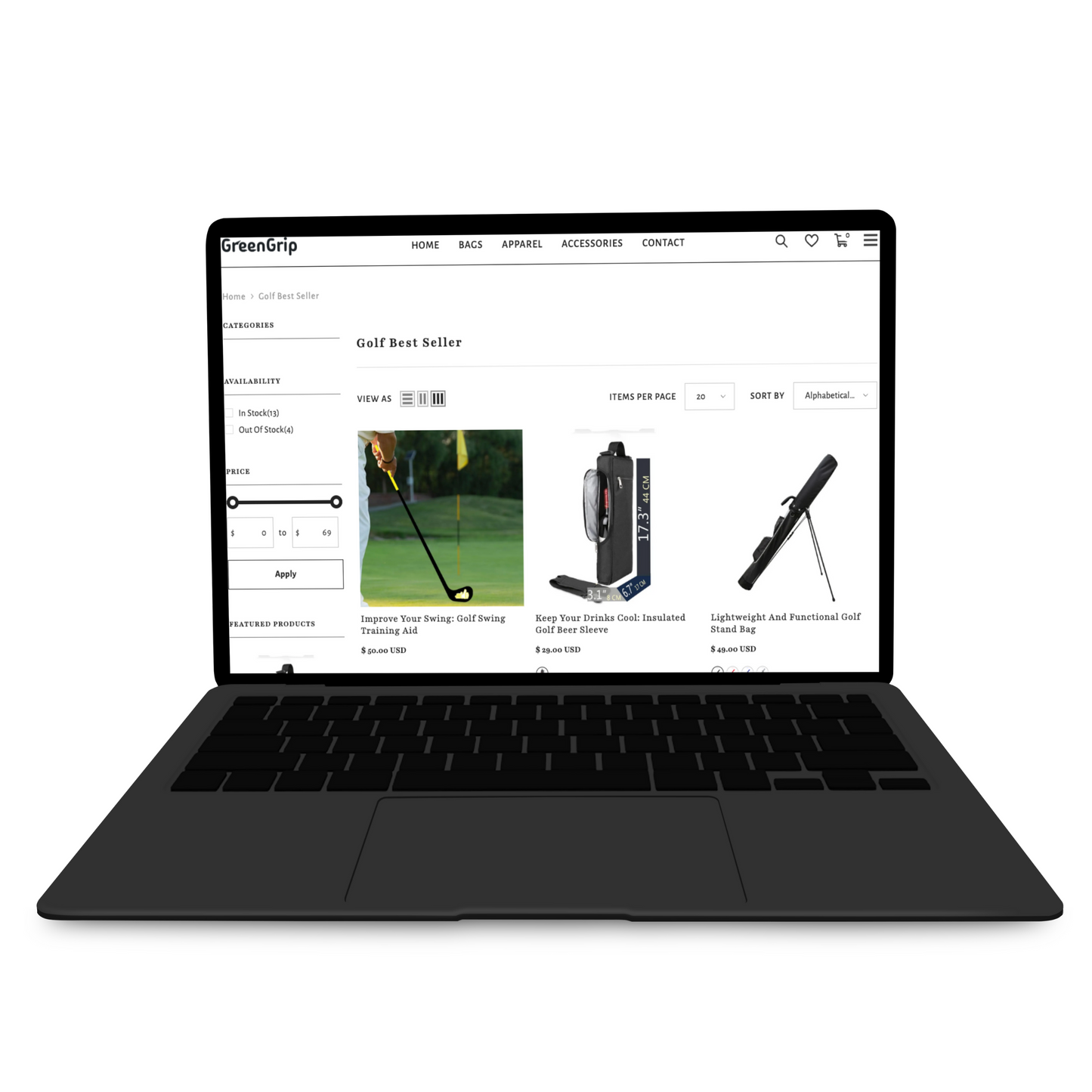 Premimum Golf Store based on Shopify-1