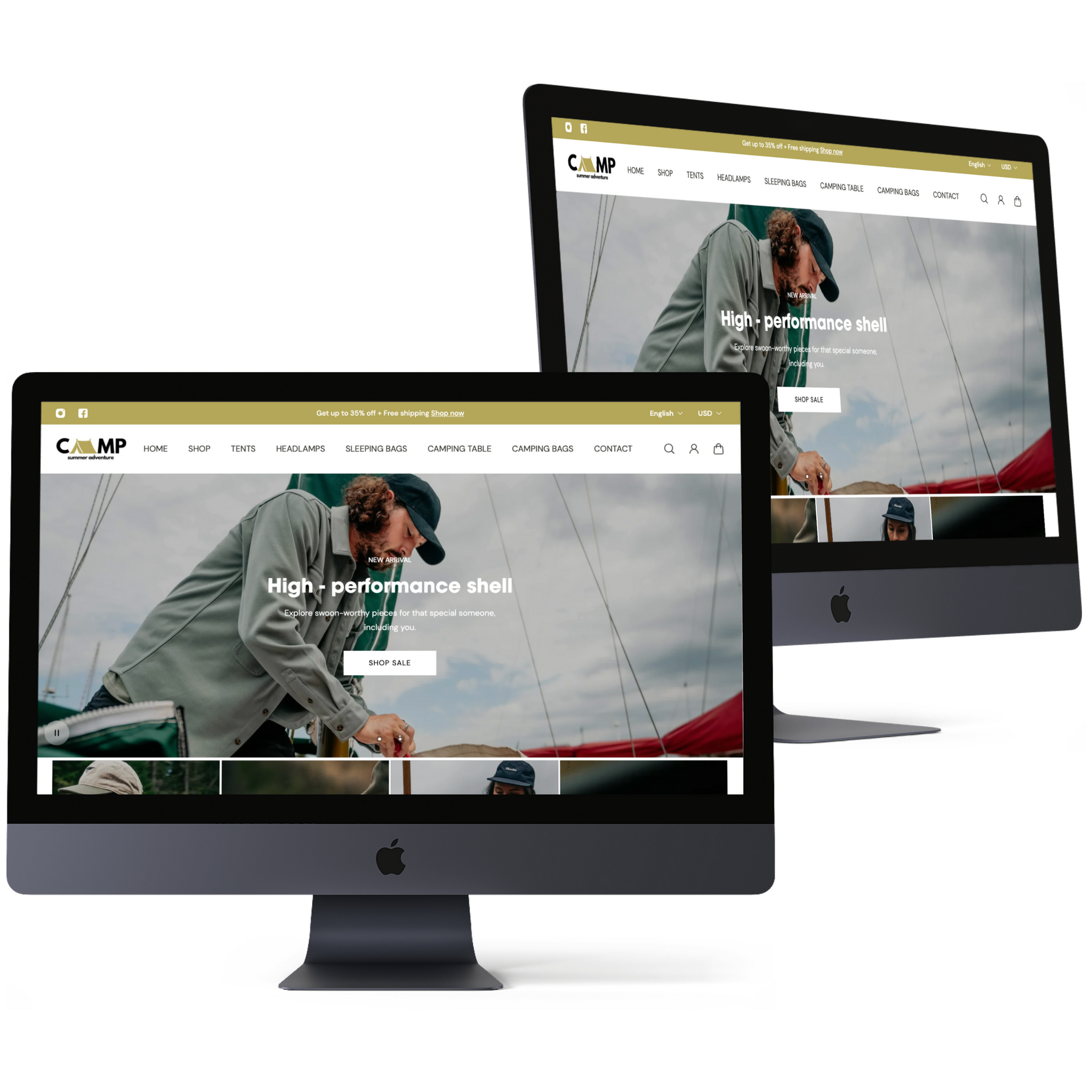 camp online shop Campfire Advenure: Prebuilt Shopify Store – Ecomency