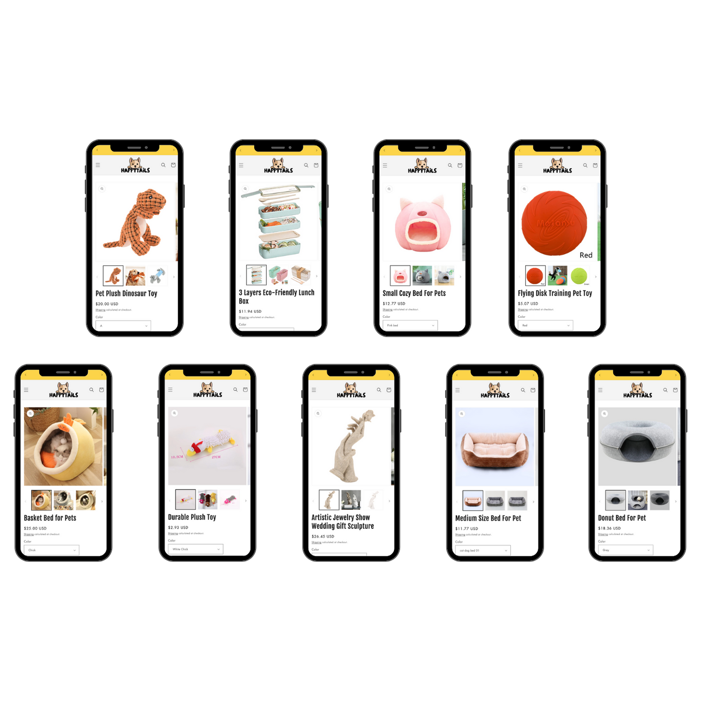Happy Tails - Shopify Store for Sale