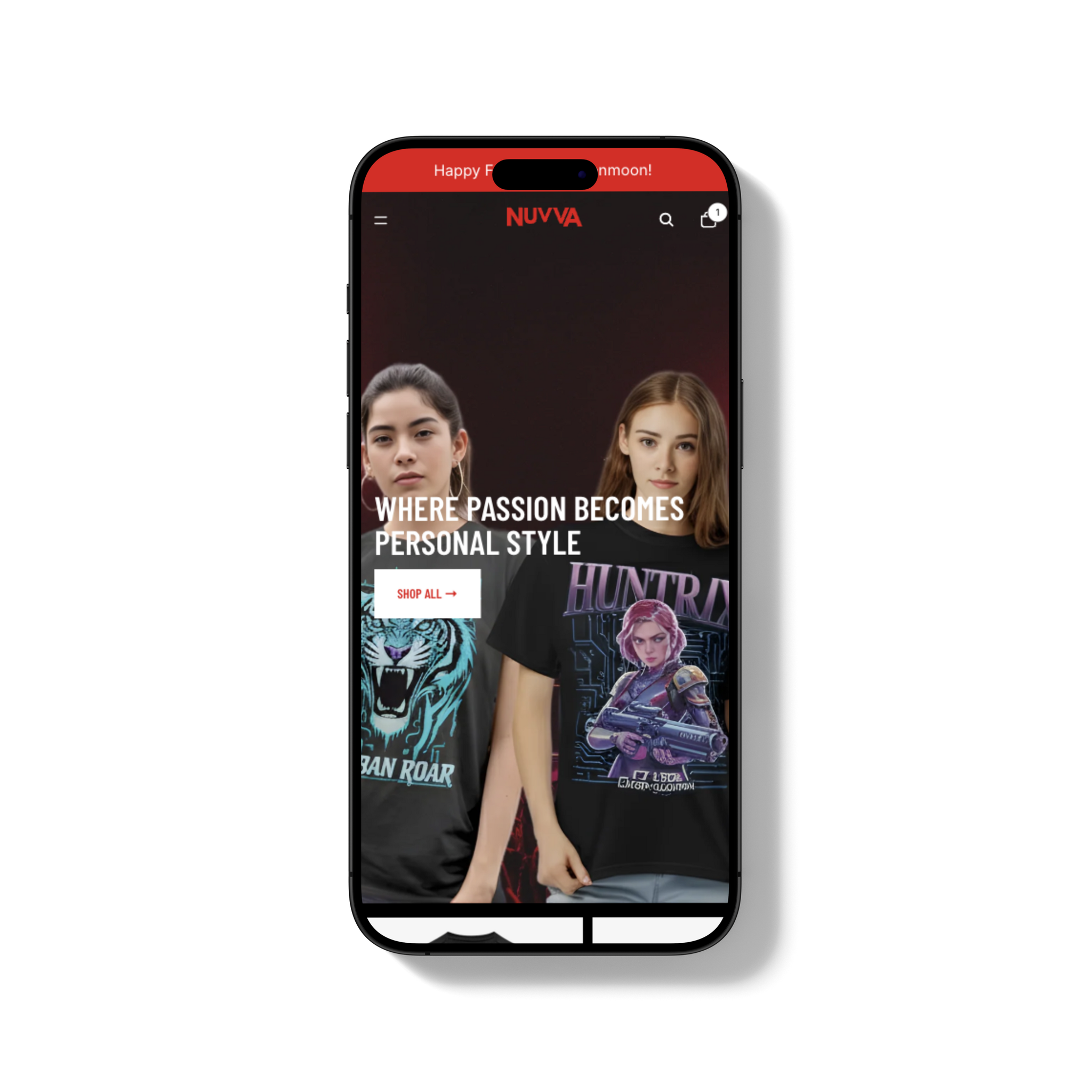Nuvva – Personal Brand Print-on-Demand Store