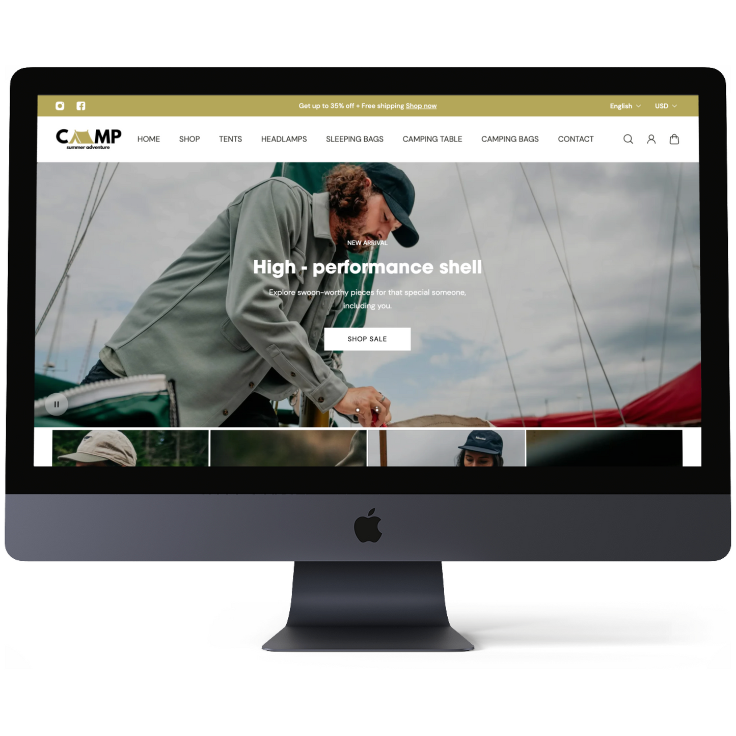 Premium Outdoor & Adventure Store based on Shopify 1