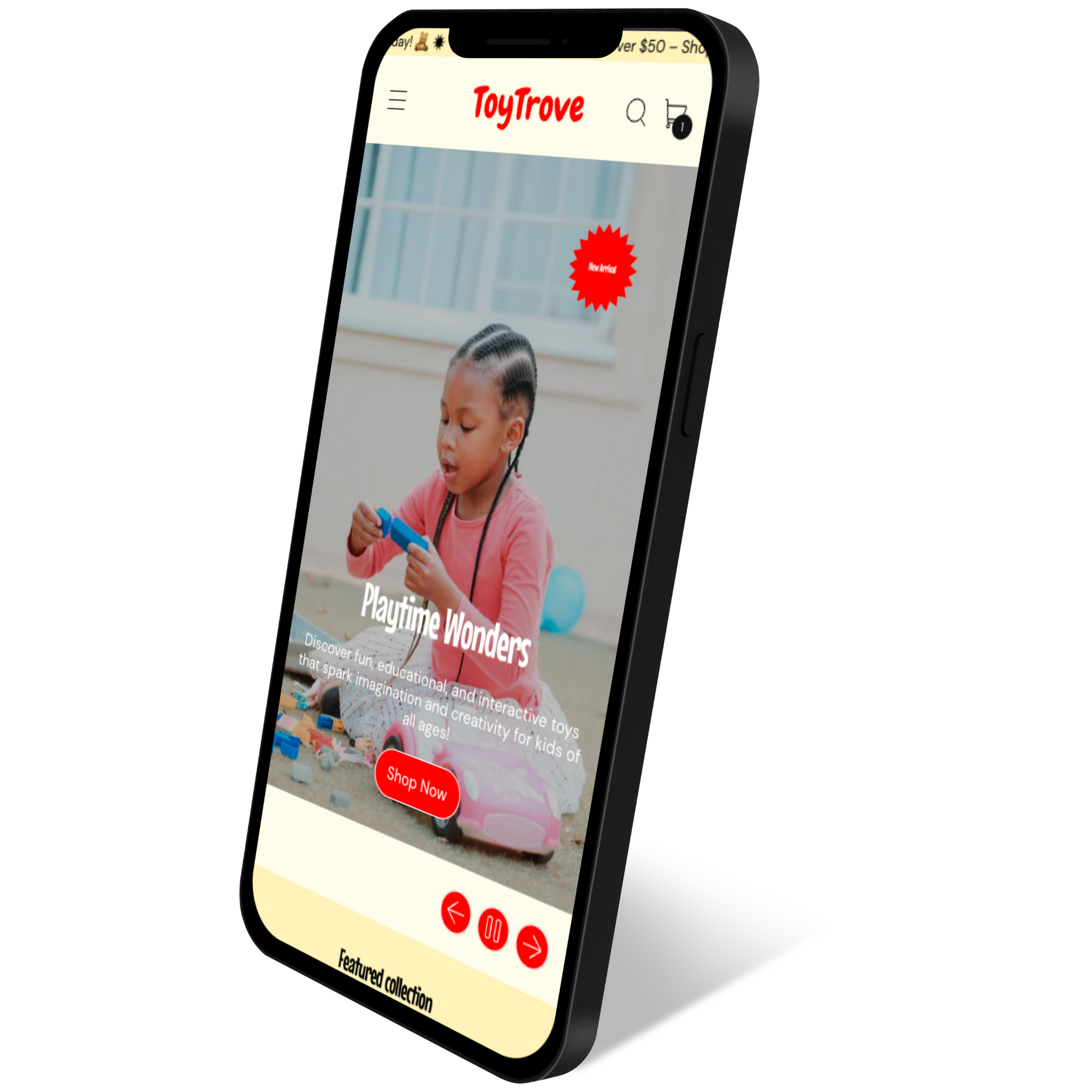 Shopify Prebuilt ToyTrove Kids store