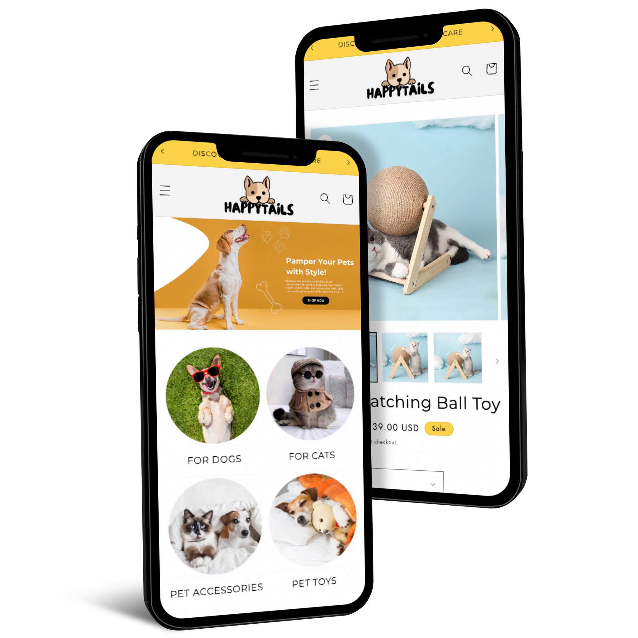 Happy Tails - Shopify Store for Sale
