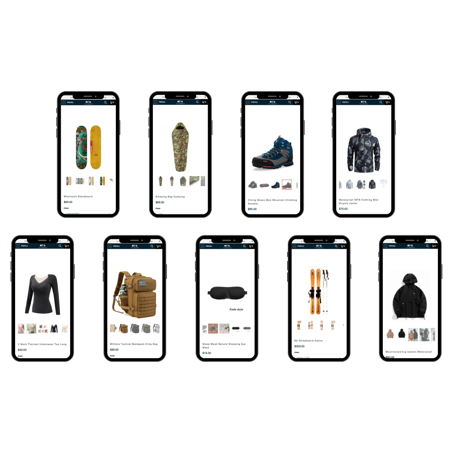 ExplorePeaks - Outdoor Adventure Shopify Website