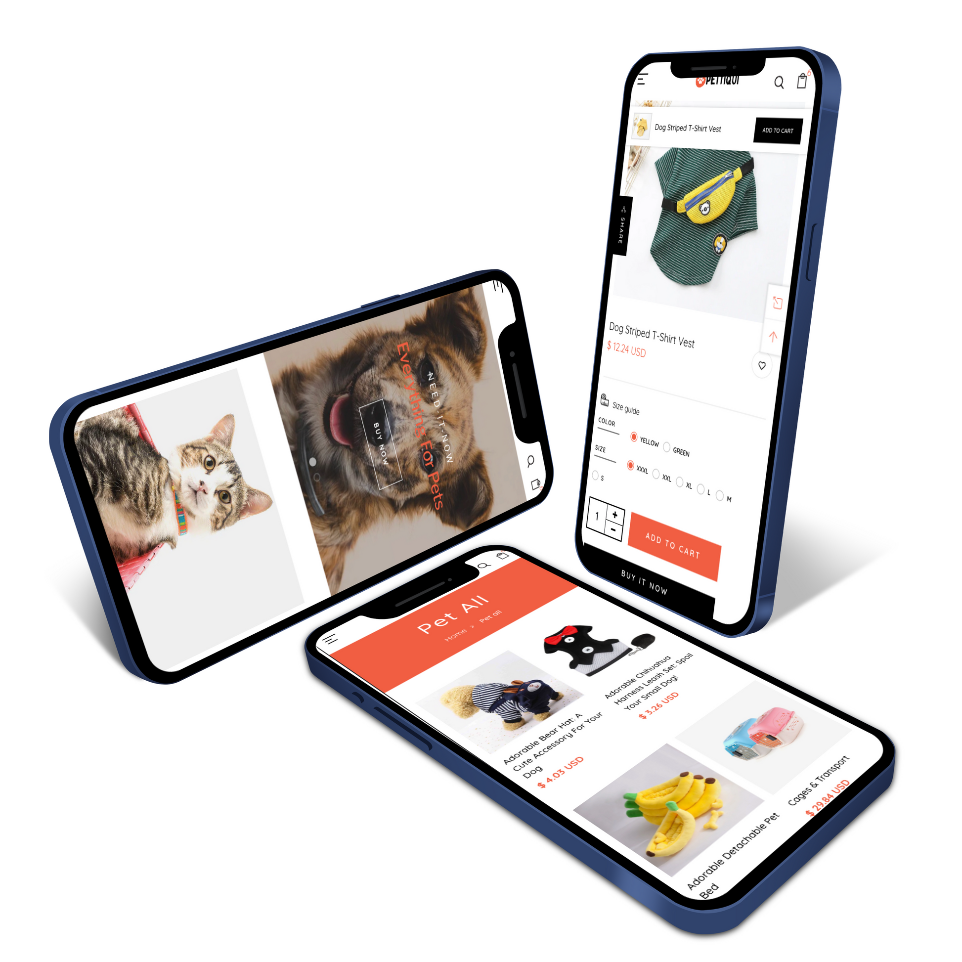 Premimum Pets Store based on Shopify