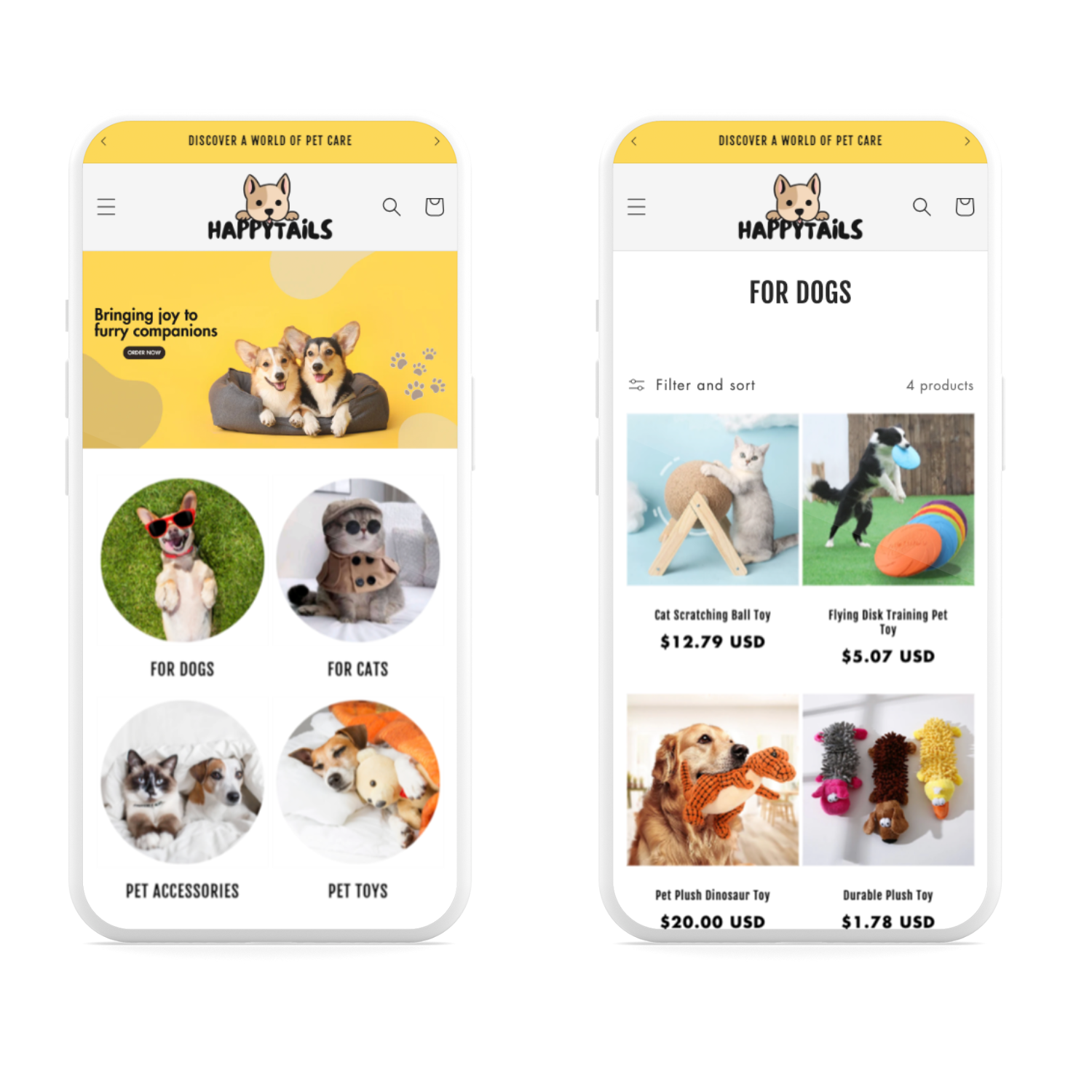 Happy Tails - Ecommerce Store