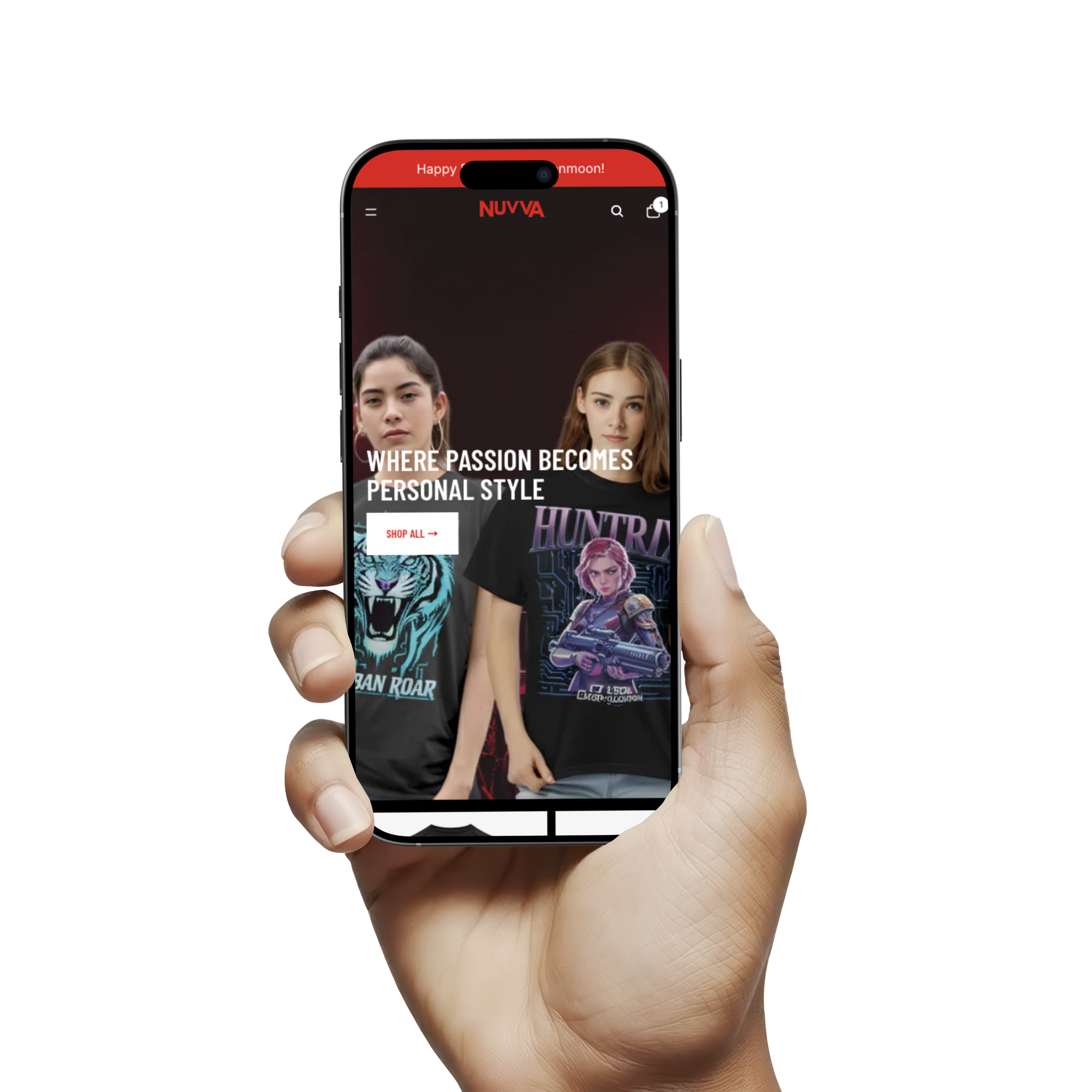Nuvva – Personal Brand Print-on-Demand Store
