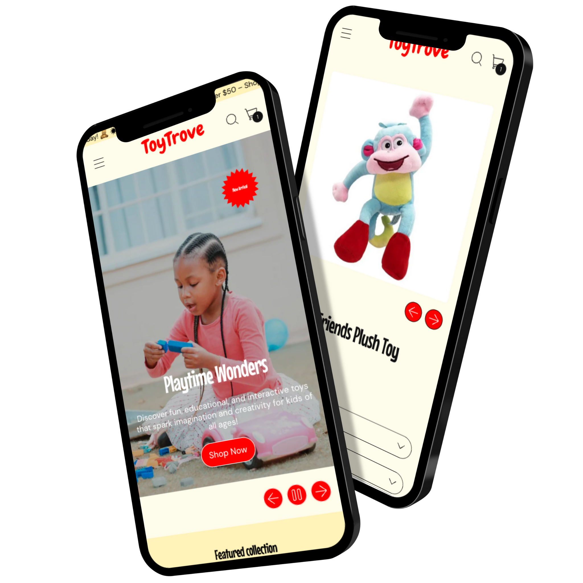 Shopify Prebuilt ToyTrove Kids store