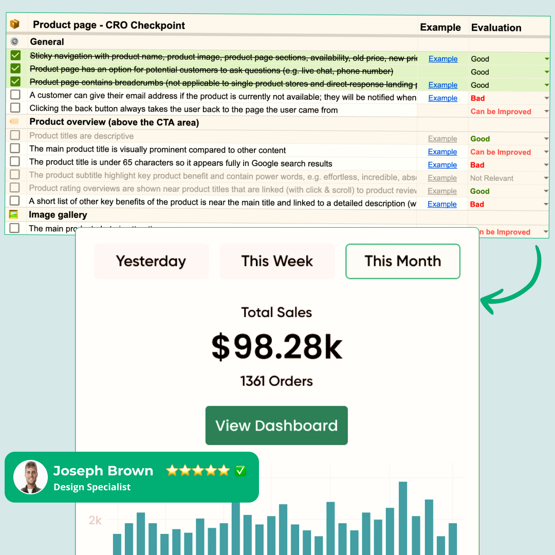 Shopify Store Audit CRO Checklist